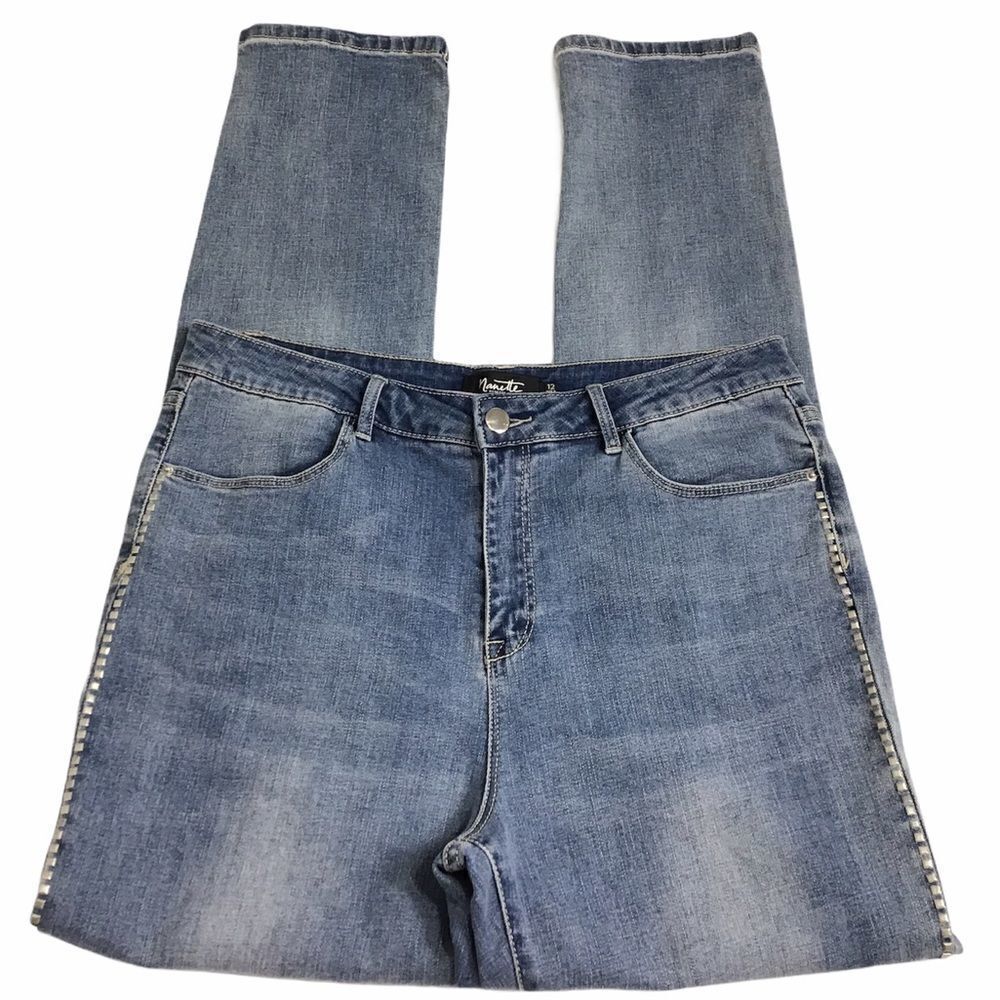 Nanette Lepore Distress High-Rise Skinny Leg Jeans